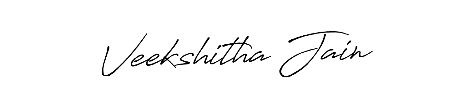 You should practise on your own different ways (Antro_Vectra_Bolder) to write your name (Veekshitha Jain) in signature. don't let someone else do it for you. Veekshitha Jain signature style 7 images and pictures png