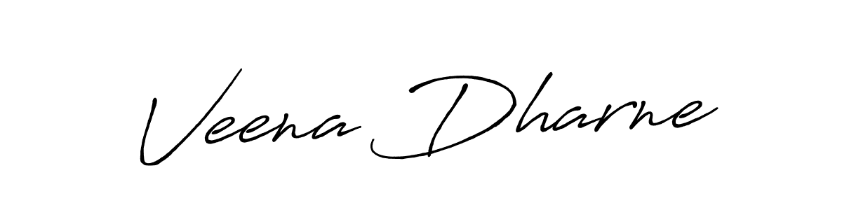 You can use this online signature creator to create a handwritten signature for the name Veena Dharne. This is the best online autograph maker. Veena Dharne signature style 7 images and pictures png