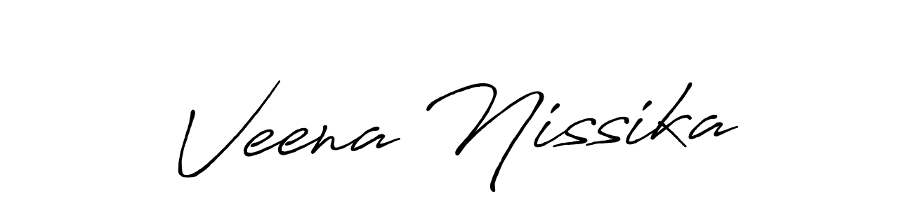 Also You can easily find your signature by using the search form. We will create Veena Nissika name handwritten signature images for you free of cost using Antro_Vectra_Bolder sign style. Veena Nissika signature style 7 images and pictures png