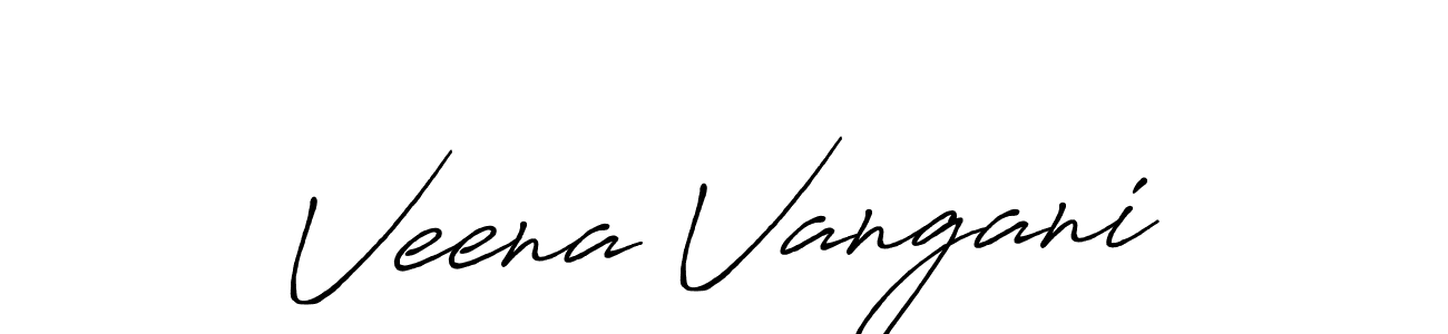 Design your own signature with our free online signature maker. With this signature software, you can create a handwritten (Antro_Vectra_Bolder) signature for name Veena Vangani. Veena Vangani signature style 7 images and pictures png