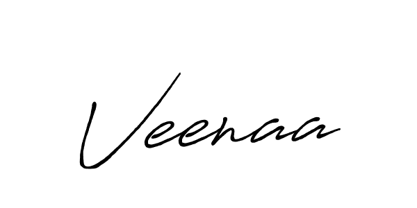 Make a beautiful signature design for name Veenaa. With this signature (Antro_Vectra_Bolder) style, you can create a handwritten signature for free. Veenaa signature style 7 images and pictures png