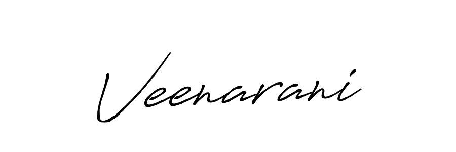 Create a beautiful signature design for name Veenarani. With this signature (Antro_Vectra_Bolder) fonts, you can make a handwritten signature for free. Veenarani signature style 7 images and pictures png