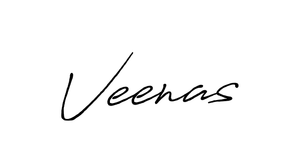 How to make Veenas name signature. Use Antro_Vectra_Bolder style for creating short signs online. This is the latest handwritten sign. Veenas signature style 7 images and pictures png