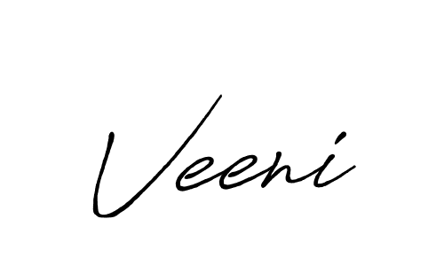 How to make Veeni signature? Antro_Vectra_Bolder is a professional autograph style. Create handwritten signature for Veeni name. Veeni signature style 7 images and pictures png