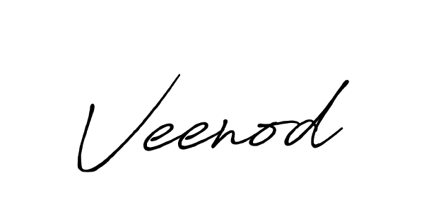 Use a signature maker to create a handwritten signature online. With this signature software, you can design (Antro_Vectra_Bolder) your own signature for name Veenod. Veenod signature style 7 images and pictures png