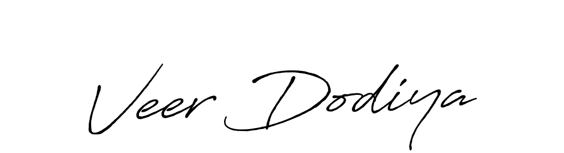 Similarly Antro_Vectra_Bolder is the best handwritten signature design. Signature creator online .You can use it as an online autograph creator for name Veer Dodiya. Veer Dodiya signature style 7 images and pictures png