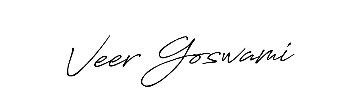 Make a beautiful signature design for name Veer Goswami. Use this online signature maker to create a handwritten signature for free. Veer Goswami signature style 7 images and pictures png