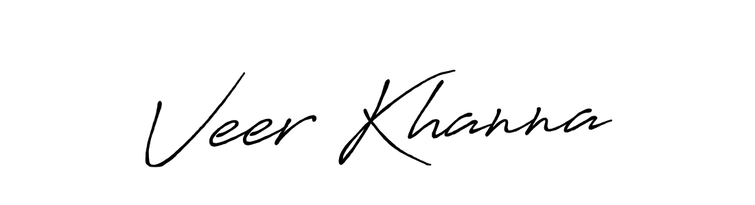 The best way (Antro_Vectra_Bolder) to make a short signature is to pick only two or three words in your name. The name Veer Khanna include a total of six letters. For converting this name. Veer Khanna signature style 7 images and pictures png