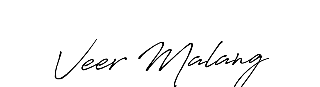 Create a beautiful signature design for name Veer Malang. With this signature (Antro_Vectra_Bolder) fonts, you can make a handwritten signature for free. Veer Malang signature style 7 images and pictures png