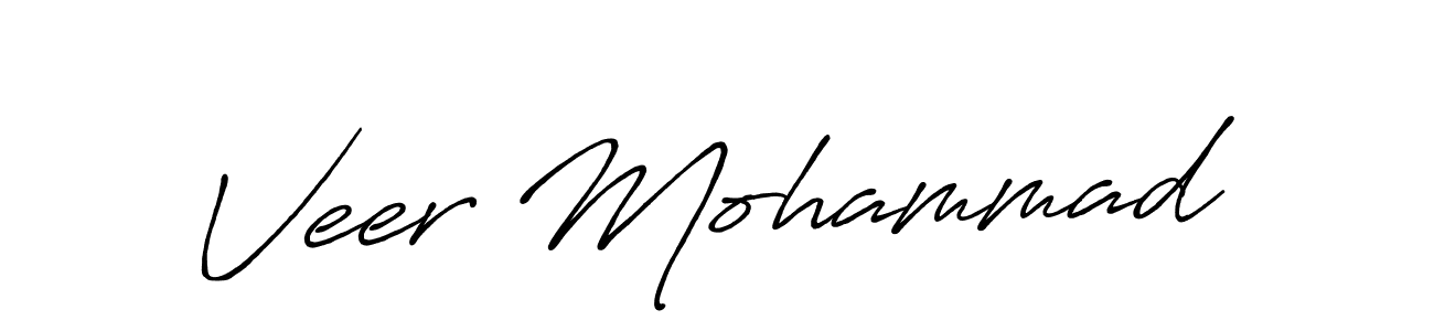 Also You can easily find your signature by using the search form. We will create Veer Mohammad name handwritten signature images for you free of cost using Antro_Vectra_Bolder sign style. Veer Mohammad signature style 7 images and pictures png