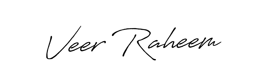 Design your own signature with our free online signature maker. With this signature software, you can create a handwritten (Antro_Vectra_Bolder) signature for name Veer Raheem. Veer Raheem signature style 7 images and pictures png