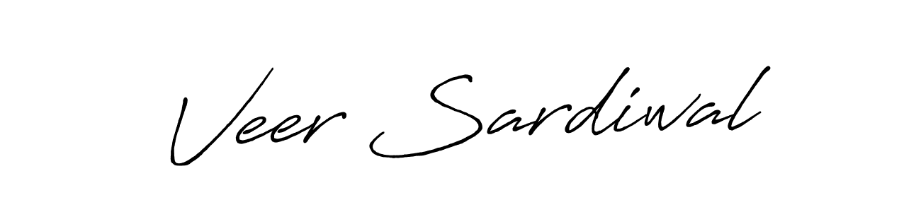 Veer Sardiwal stylish signature style. Best Handwritten Sign (Antro_Vectra_Bolder) for my name. Handwritten Signature Collection Ideas for my name Veer Sardiwal. Veer Sardiwal signature style 7 images and pictures png