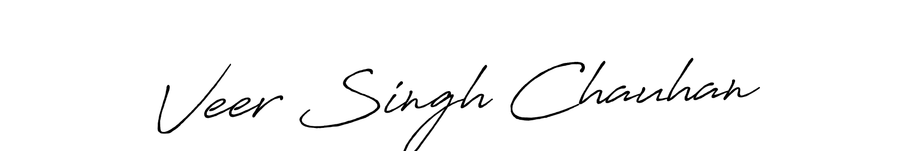 Veer Singh Chauhan stylish signature style. Best Handwritten Sign (Antro_Vectra_Bolder) for my name. Handwritten Signature Collection Ideas for my name Veer Singh Chauhan. Veer Singh Chauhan signature style 7 images and pictures png