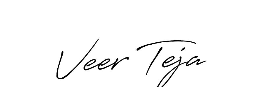 You should practise on your own different ways (Antro_Vectra_Bolder) to write your name (Veer Teja) in signature. don't let someone else do it for you. Veer Teja signature style 7 images and pictures png