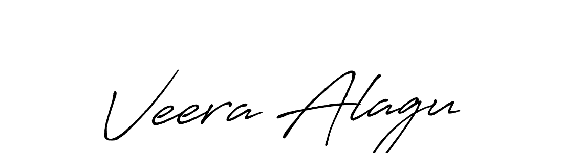 Veera Alagu stylish signature style. Best Handwritten Sign (Antro_Vectra_Bolder) for my name. Handwritten Signature Collection Ideas for my name Veera Alagu. Veera Alagu signature style 7 images and pictures png