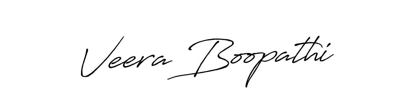 Use a signature maker to create a handwritten signature online. With this signature software, you can design (Antro_Vectra_Bolder) your own signature for name Veera Boopathi. Veera Boopathi signature style 7 images and pictures png