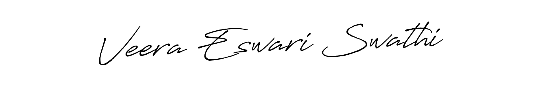 Use a signature maker to create a handwritten signature online. With this signature software, you can design (Antro_Vectra_Bolder) your own signature for name Veera Eswari Swathi. Veera Eswari Swathi signature style 7 images and pictures png