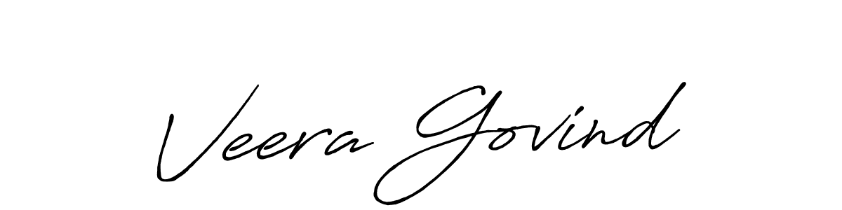 Also we have Veera Govind name is the best signature style. Create professional handwritten signature collection using Antro_Vectra_Bolder autograph style. Veera Govind signature style 7 images and pictures png