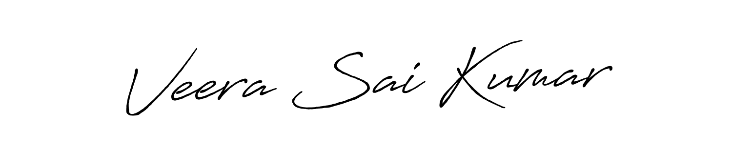 Design your own signature with our free online signature maker. With this signature software, you can create a handwritten (Antro_Vectra_Bolder) signature for name Veera Sai Kumar. Veera Sai Kumar signature style 7 images and pictures png