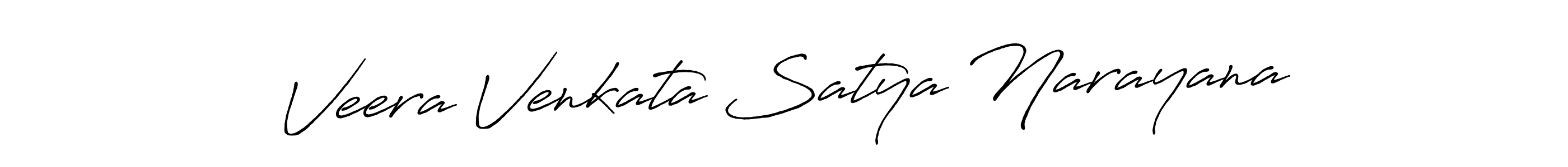 Make a beautiful signature design for name Veera Venkata Satya Narayana. With this signature (Antro_Vectra_Bolder) style, you can create a handwritten signature for free. Veera Venkata Satya Narayana signature style 7 images and pictures png