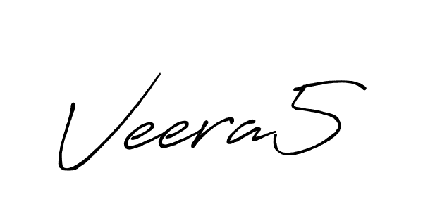 Create a beautiful signature design for name Veera5. With this signature (Antro_Vectra_Bolder) fonts, you can make a handwritten signature for free. Veera5 signature style 7 images and pictures png