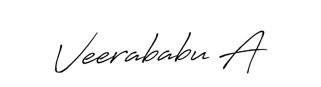 You should practise on your own different ways (Antro_Vectra_Bolder) to write your name (Veerababu A) in signature. don't let someone else do it for you. Veerababu A signature style 7 images and pictures png