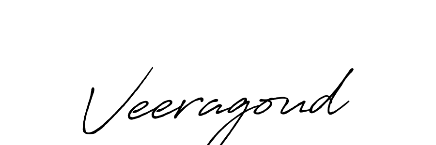 Create a beautiful signature design for name Veeragoud. With this signature (Antro_Vectra_Bolder) fonts, you can make a handwritten signature for free. Veeragoud signature style 7 images and pictures png