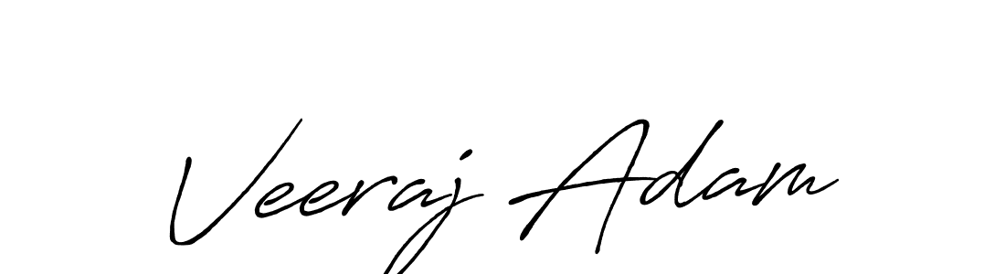 Veeraj Adam stylish signature style. Best Handwritten Sign (Antro_Vectra_Bolder) for my name. Handwritten Signature Collection Ideas for my name Veeraj Adam. Veeraj Adam signature style 7 images and pictures png