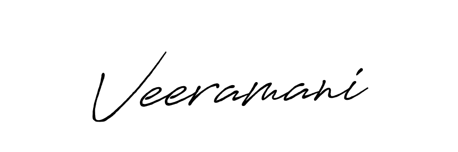 Use a signature maker to create a handwritten signature online. With this signature software, you can design (Antro_Vectra_Bolder) your own signature for name Veeramani. Veeramani signature style 7 images and pictures png