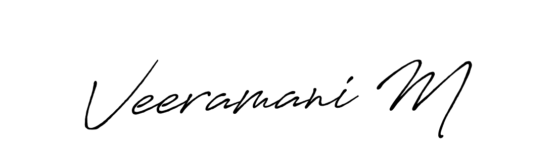 Make a beautiful signature design for name Veeramani M. Use this online signature maker to create a handwritten signature for free. Veeramani M signature style 7 images and pictures png