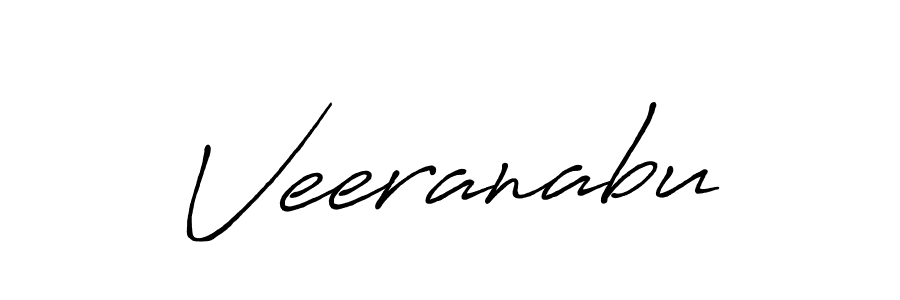 Create a beautiful signature design for name Veeranabu. With this signature (Antro_Vectra_Bolder) fonts, you can make a handwritten signature for free. Veeranabu signature style 7 images and pictures png