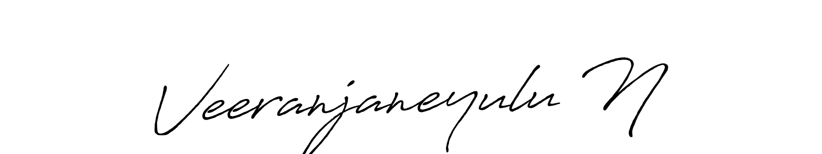 Antro_Vectra_Bolder is a professional signature style that is perfect for those who want to add a touch of class to their signature. It is also a great choice for those who want to make their signature more unique. Get Veeranjaneyulu N name to fancy signature for free. Veeranjaneyulu N signature style 7 images and pictures png