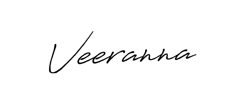 Veeranna stylish signature style. Best Handwritten Sign (Antro_Vectra_Bolder) for my name. Handwritten Signature Collection Ideas for my name Veeranna. Veeranna signature style 7 images and pictures png