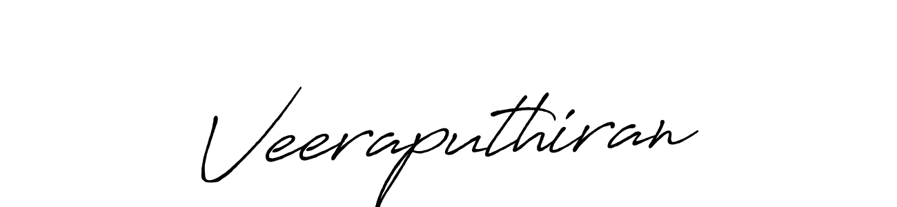 Create a beautiful signature design for name Veeraputhiran. With this signature (Antro_Vectra_Bolder) fonts, you can make a handwritten signature for free. Veeraputhiran signature style 7 images and pictures png