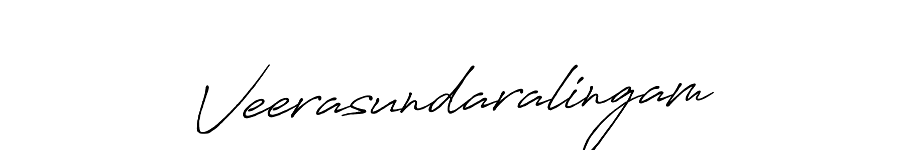 Create a beautiful signature design for name Veerasundaralingam. With this signature (Antro_Vectra_Bolder) fonts, you can make a handwritten signature for free. Veerasundaralingam signature style 7 images and pictures png