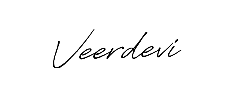 Design your own signature with our free online signature maker. With this signature software, you can create a handwritten (Antro_Vectra_Bolder) signature for name Veerdevi. Veerdevi signature style 7 images and pictures png