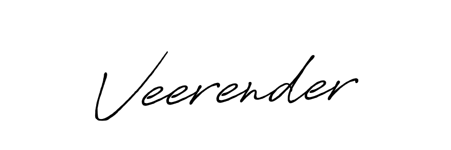 Make a beautiful signature design for name Veerender. With this signature (Antro_Vectra_Bolder) style, you can create a handwritten signature for free. Veerender signature style 7 images and pictures png