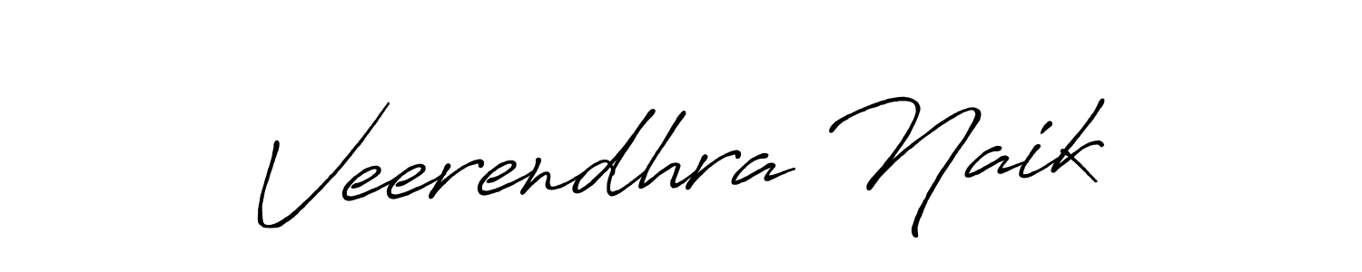 Make a beautiful signature design for name Veerendhra Naik. With this signature (Antro_Vectra_Bolder) style, you can create a handwritten signature for free. Veerendhra Naik signature style 7 images and pictures png