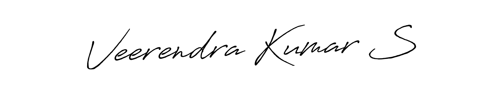 Design your own signature with our free online signature maker. With this signature software, you can create a handwritten (Antro_Vectra_Bolder) signature for name Veerendra Kumar S. Veerendra Kumar S signature style 7 images and pictures png