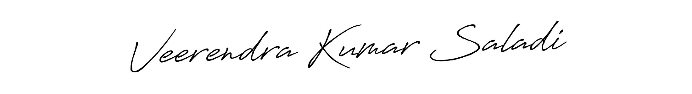 You should practise on your own different ways (Antro_Vectra_Bolder) to write your name (Veerendra Kumar Saladi) in signature. don't let someone else do it for you. Veerendra Kumar Saladi signature style 7 images and pictures png