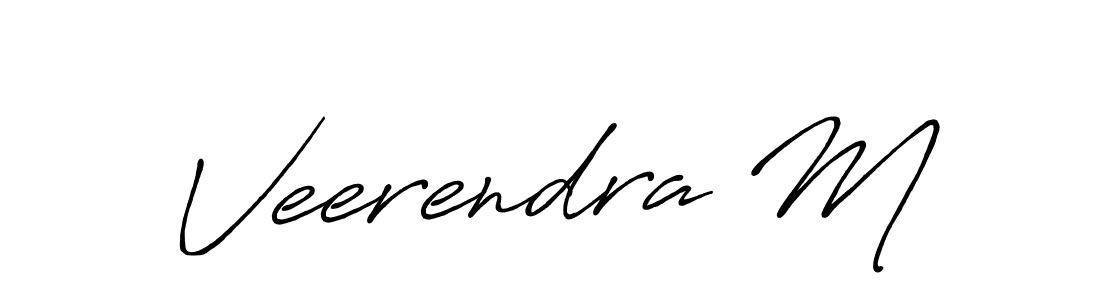 This is the best signature style for the Veerendra M name. Also you like these signature font (Antro_Vectra_Bolder). Mix name signature. Veerendra M signature style 7 images and pictures png