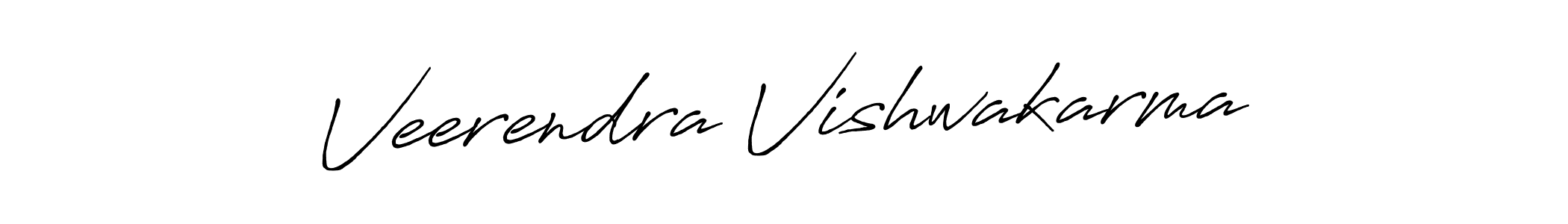 Design your own signature with our free online signature maker. With this signature software, you can create a handwritten (Antro_Vectra_Bolder) signature for name Veerendra Vishwakarma. Veerendra Vishwakarma signature style 7 images and pictures png