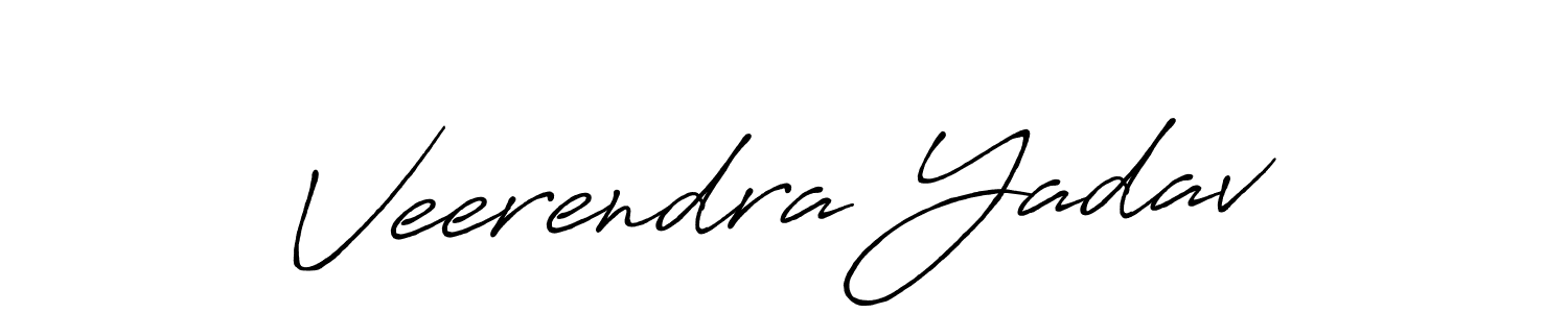 Also we have Veerendra Yadav name is the best signature style. Create professional handwritten signature collection using Antro_Vectra_Bolder autograph style. Veerendra Yadav signature style 7 images and pictures png