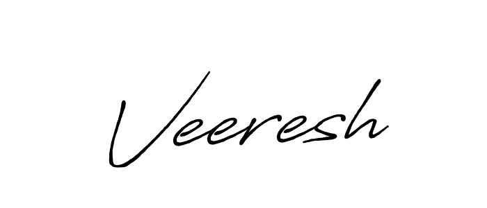 Create a beautiful signature design for name Veeresh. With this signature (Antro_Vectra_Bolder) fonts, you can make a handwritten signature for free. Veeresh signature style 7 images and pictures png