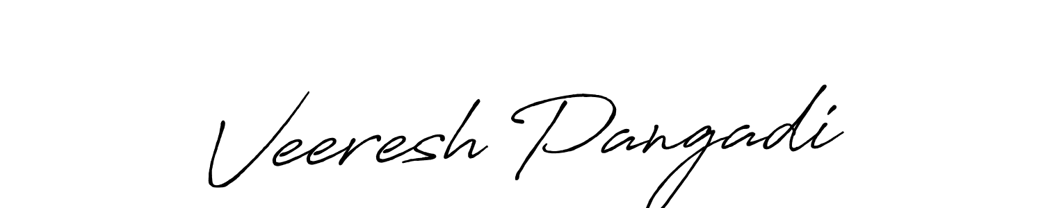 How to Draw Veeresh Pangadi signature style? Antro_Vectra_Bolder is a latest design signature styles for name Veeresh Pangadi. Veeresh Pangadi signature style 7 images and pictures png