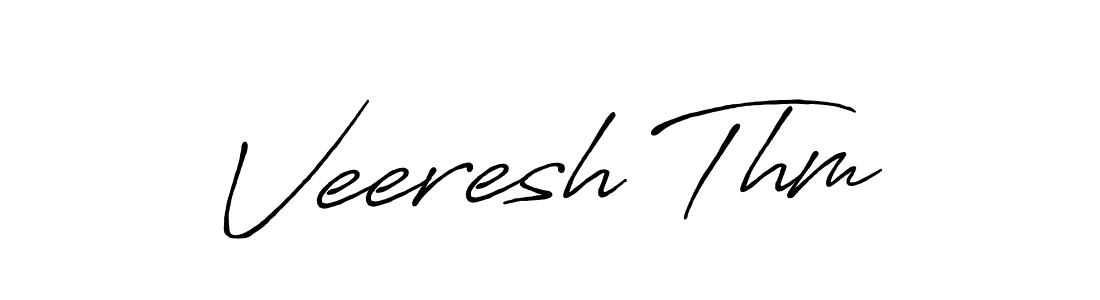 How to Draw Veeresh Thm signature style? Antro_Vectra_Bolder is a latest design signature styles for name Veeresh Thm. Veeresh Thm signature style 7 images and pictures png