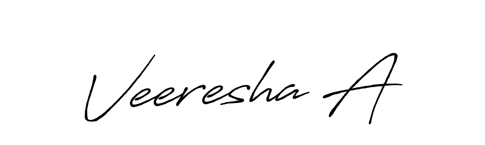 Also You can easily find your signature by using the search form. We will create Veeresha A name handwritten signature images for you free of cost using Antro_Vectra_Bolder sign style. Veeresha A signature style 7 images and pictures png