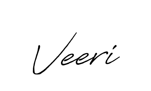 Design your own signature with our free online signature maker. With this signature software, you can create a handwritten (Antro_Vectra_Bolder) signature for name Veeri. Veeri signature style 7 images and pictures png