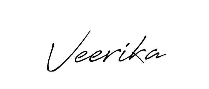 How to make Veerika name signature. Use Antro_Vectra_Bolder style for creating short signs online. This is the latest handwritten sign. Veerika signature style 7 images and pictures png