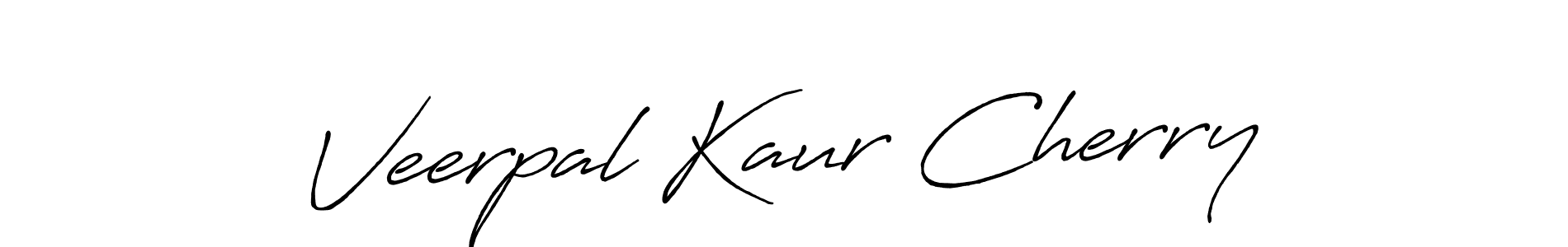 Also we have Veerpal Kaur Cherry name is the best signature style. Create professional handwritten signature collection using Antro_Vectra_Bolder autograph style. Veerpal Kaur Cherry signature style 7 images and pictures png